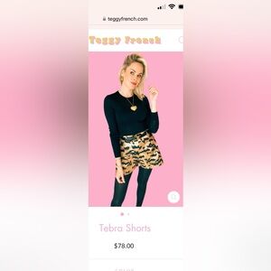 Teggy French Tebra Shorts